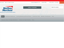 Tablet Screenshot of mailboxmerchant.com
